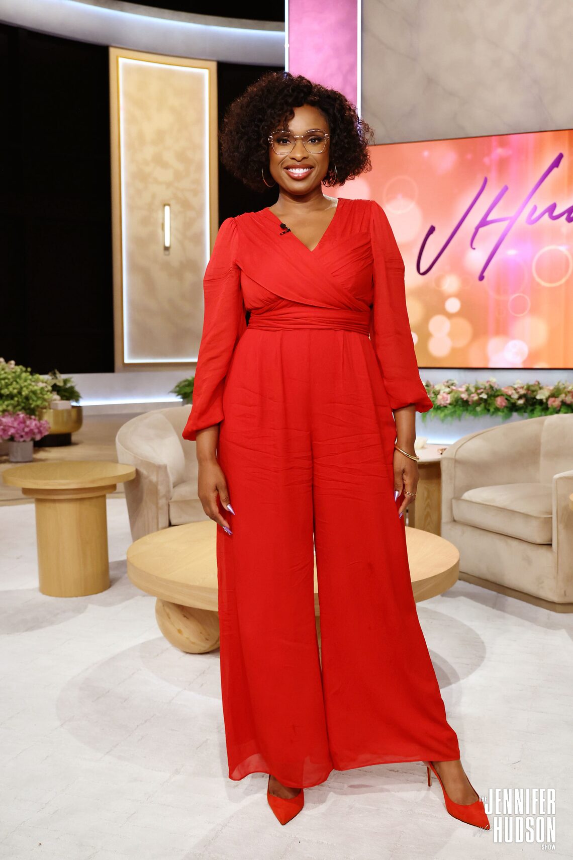 Red is the color of love, and there's nothing Jennifer Hudson loves more than being at the Happy Place! Check out JHud's most ravishing red looks on the show.