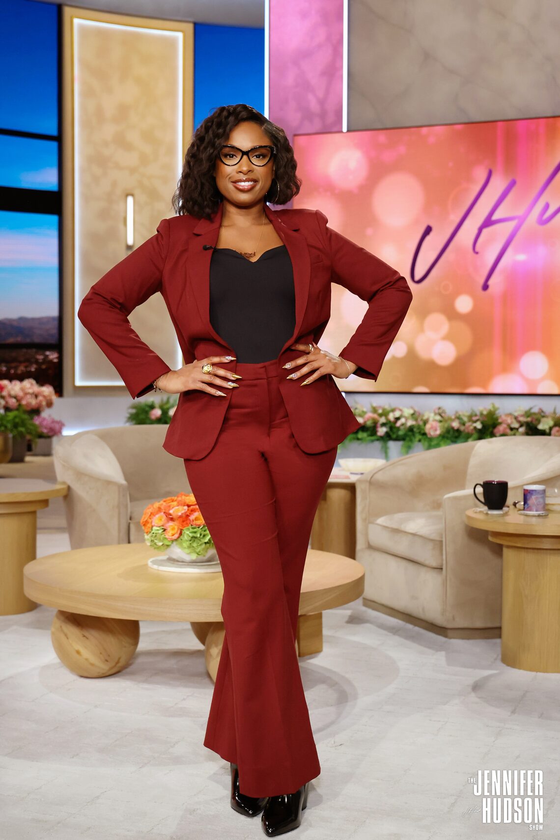 Red is the color of love, and there's nothing Jennifer Hudson loves more than being at the Happy Place! Check out JHud's most ravishing red looks on the show.