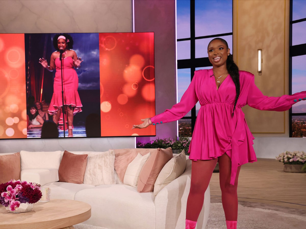 jennifer hudson pink dress american idol Jennifer Hudson Reaches EGOT Status with Tony Award for 'Strange Loop'