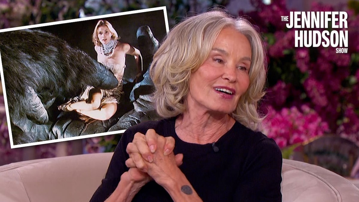 Jessica Lange durante entrevista ao The Jennifer Hudson Show